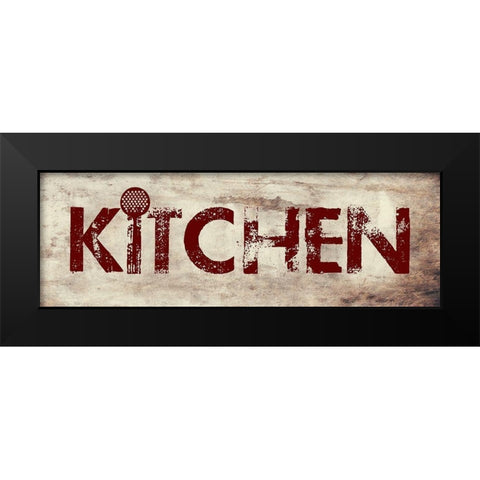 Kitchen Black Modern Wood Framed Art Print by Phillip, Jamie