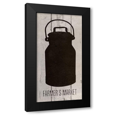 Farmers Market Black Modern Wood Framed Art Print with Double Matting by Phillip, Jamie
