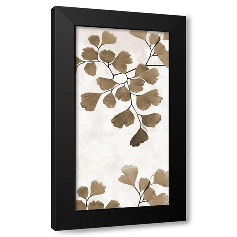 Sepia Herb 1 Black Modern Wood Framed Art Print by Phillip, Jamie