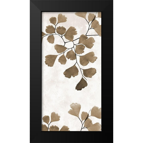Sepia Herb 1 Black Modern Wood Framed Art Print by Phillip, Jamie