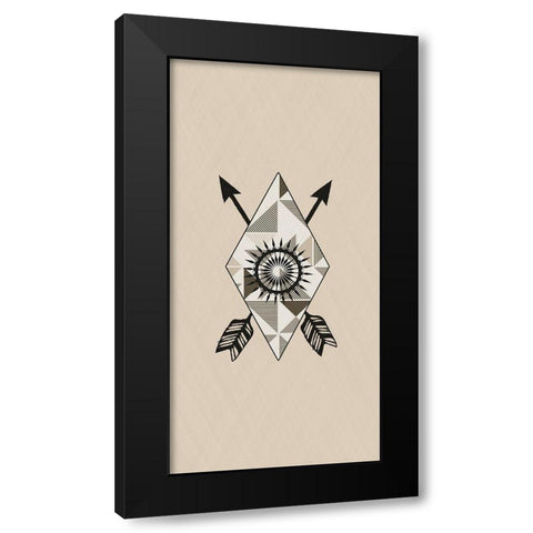 Tribal Room 2 Black Modern Wood Framed Art Print by Phillip, Jamie