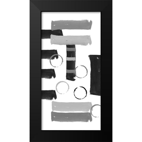 Dubs Black Modern Wood Framed Art Print by Phillip, Jamie