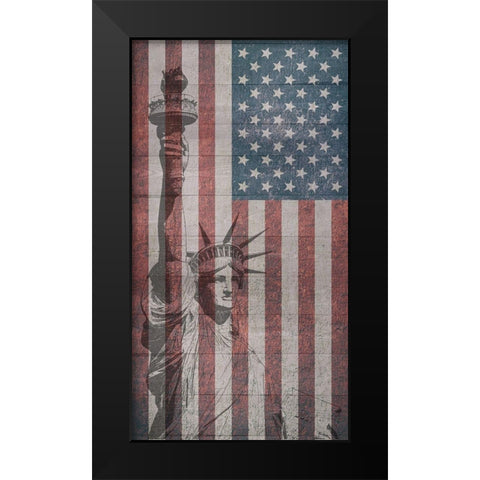 Liberty Black Modern Wood Framed Art Print by Phillip, Jamie
