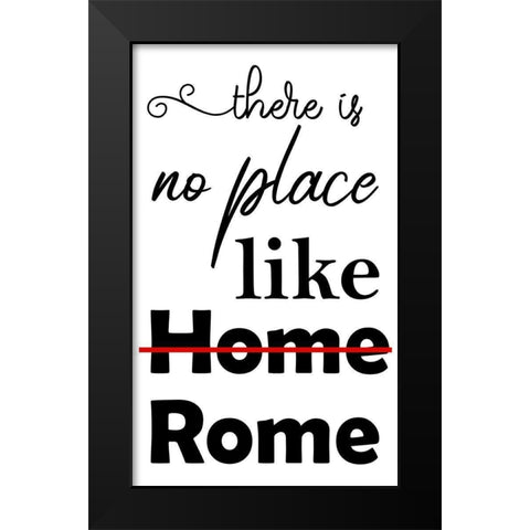 Rome Black Modern Wood Framed Art Print by Phillip, Jamie