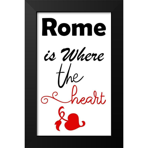 Rome 2 Black Modern Wood Framed Art Print by Phillip, Jamie