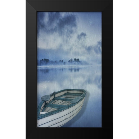 Row Boat 1 Black Modern Wood Framed Art Print by Phillip, Jamie
