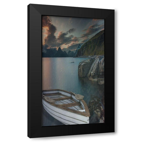 Row Boat 2 Black Modern Wood Framed Art Print by Phillip, Jamie