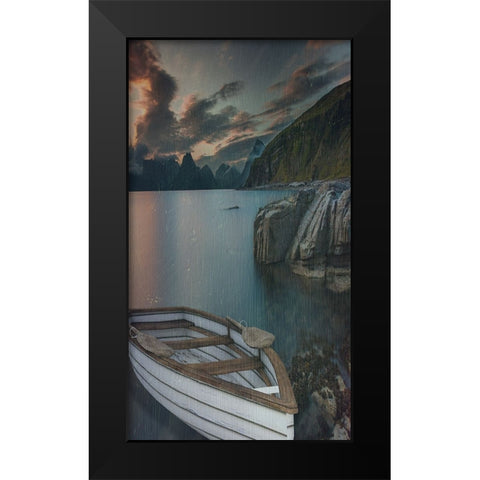Row Boat 2 Black Modern Wood Framed Art Print by Phillip, Jamie