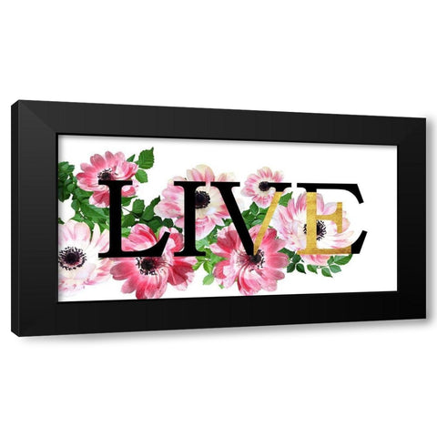 Long Live Black Modern Wood Framed Art Print with Double Matting by Phillip, Jamie