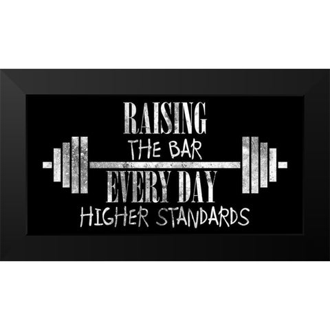 Gym 1 Black Modern Wood Framed Art Print by Phillip, Jamie