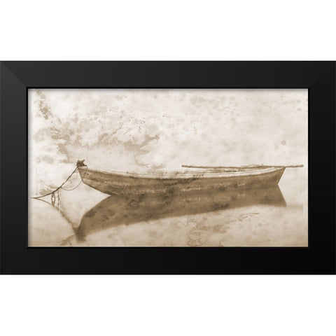 Rowing Dreams 3 Black Modern Wood Framed Art Print by Phillip, Jamie