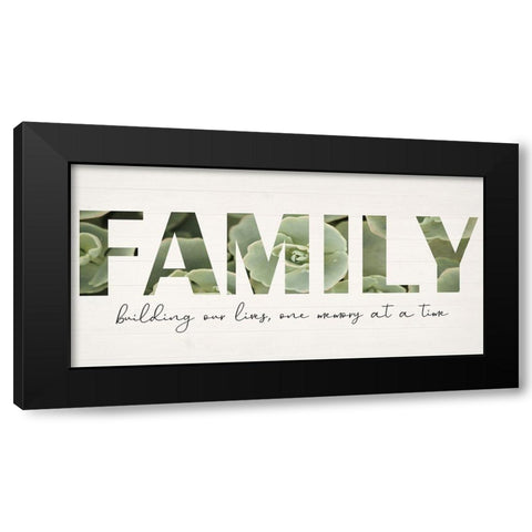Family Farm Black Modern Wood Framed Art Print by Phillip, Jamie