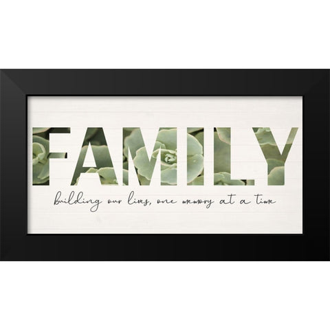 Family Farm Black Modern Wood Framed Art Print by Phillip, Jamie