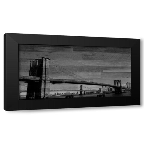 Simple New York Black Modern Wood Framed Art Print by Phillip, Jamie