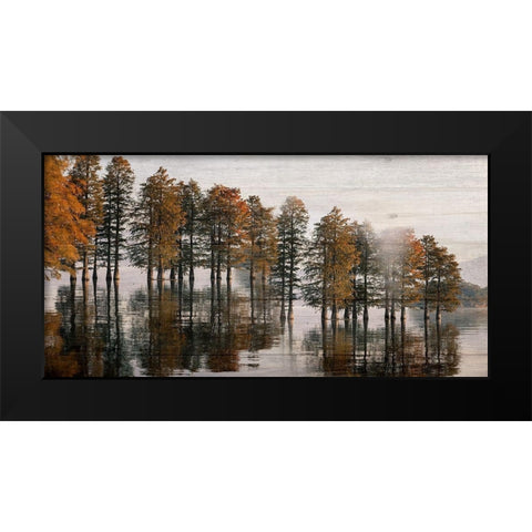 Take Me To The Lake Black Modern Wood Framed Art Print by Phillip, Jamie