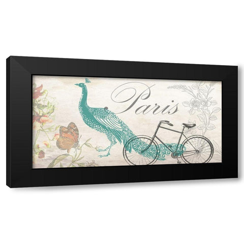 Romantic Paris 2 Black Modern Wood Framed Art Print by Phillip, Jamie