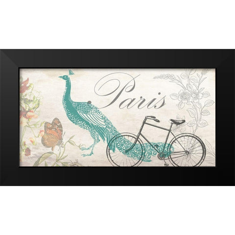 Romantic Paris 2 Black Modern Wood Framed Art Print by Phillip, Jamie