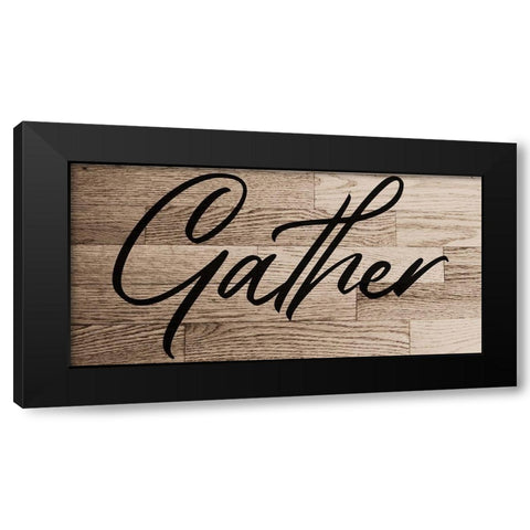 Gather Black Modern Wood Framed Art Print by Phillip, Jamie
