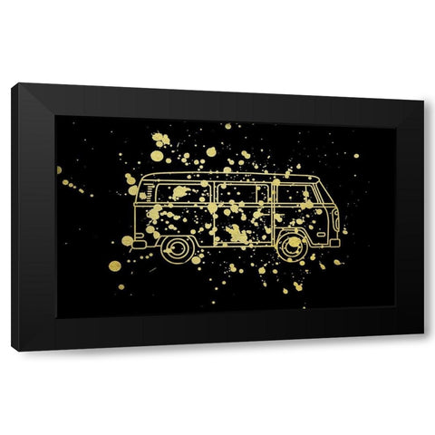 Travel Van 2 Black Modern Wood Framed Art Print with Double Matting by Phillip, Jamie