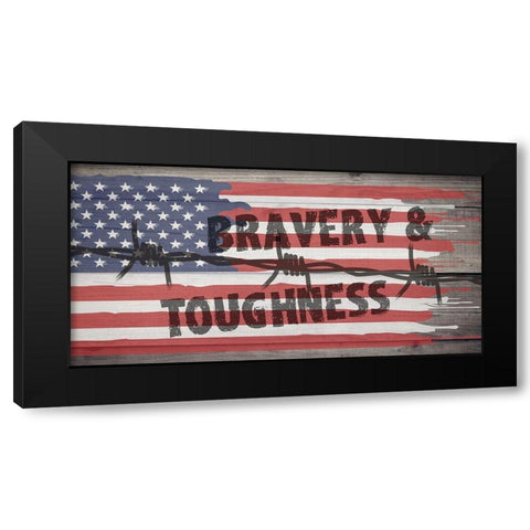 Veteran Black Modern Wood Framed Art Print by Phillip, Jamie