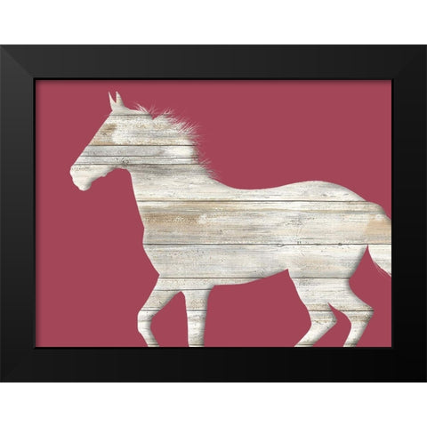 Run Along Black Modern Wood Framed Art Print by Phillip, Jamie