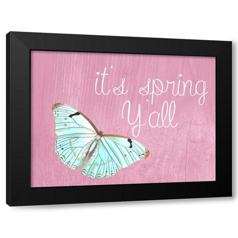 Spring Black Modern Wood Framed Art Print with Double Matting by Phillip, Jamie