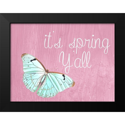 Spring Black Modern Wood Framed Art Print by Phillip, Jamie