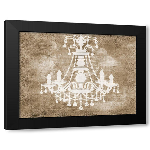 Chandelier Black Modern Wood Framed Art Print with Double Matting by Phillip, Jamie
