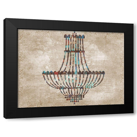 Chandelier 2 Black Modern Wood Framed Art Print with Double Matting by Phillip, Jamie