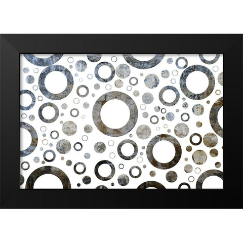 Circular Momentum Black Modern Wood Framed Art Print by Phillip, Jamie
