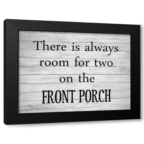 Porch Black Modern Wood Framed Art Print by Phillip, Jamie