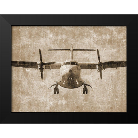 Aviation Black Modern Wood Framed Art Print by Phillip, Jamie