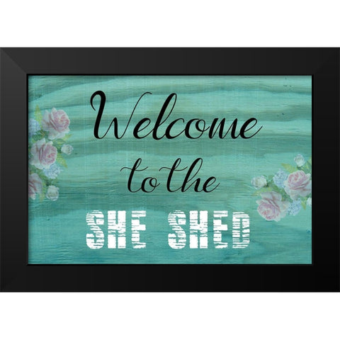 The Shed Black Modern Wood Framed Art Print by Phillip, Jamie