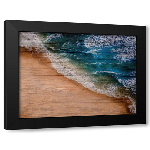 Blue Ocean Black Modern Wood Framed Art Print by Phillip, Jamie
