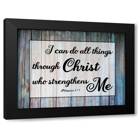 Christ Black Modern Wood Framed Art Print by Phillip, Jamie