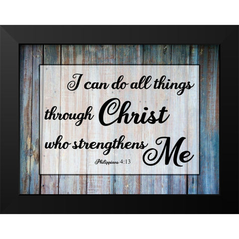 Christ Black Modern Wood Framed Art Print by Phillip, Jamie