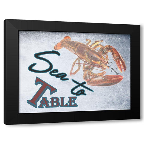 Sea To Table 2 Black Modern Wood Framed Art Print with Double Matting by Phillip, Jamie