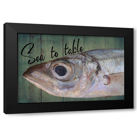 Sea To Table Black Modern Wood Framed Art Print with Double Matting by Phillip, Jamie