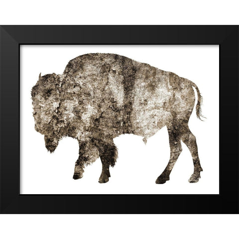 Rustic Bison 2 Black Modern Wood Framed Art Print by Phillip, Jamie