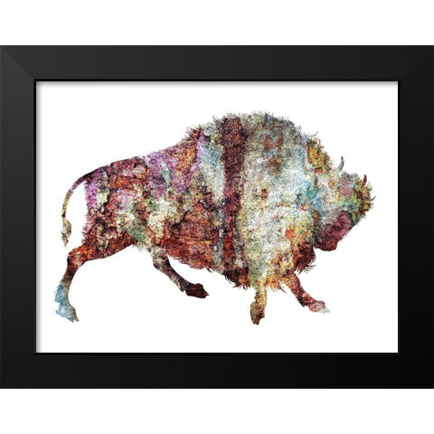Rustic Bison 4 Black Modern Wood Framed Art Print by Phillip, Jamie