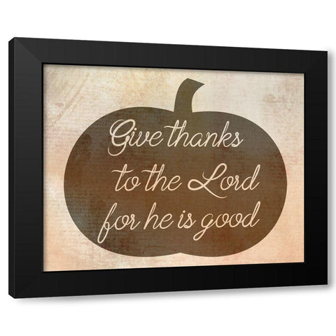Thank You Lord Black Modern Wood Framed Art Print with Double Matting by Phillip, Jamie