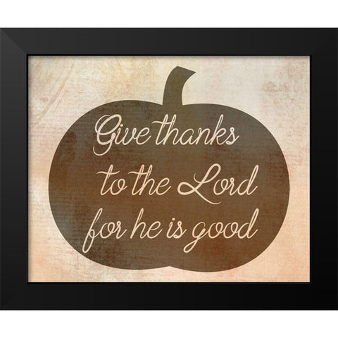 Thank You Lord Black Modern Wood Framed Art Print by Phillip, Jamie