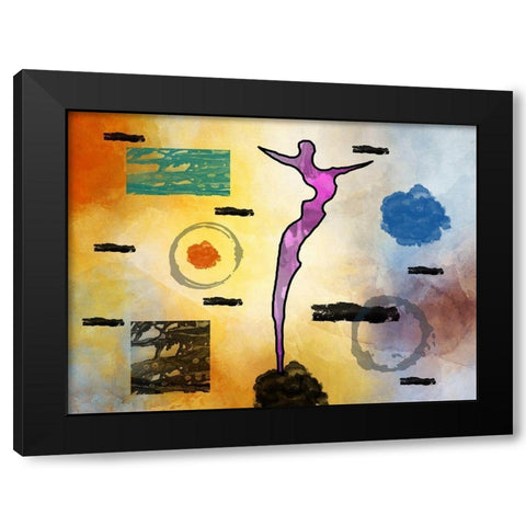 The Diver Black Modern Wood Framed Art Print with Double Matting by Phillip, Jamie