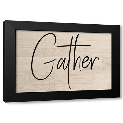 Gather Black Modern Wood Framed Art Print with Double Matting by Phillip, Jamie