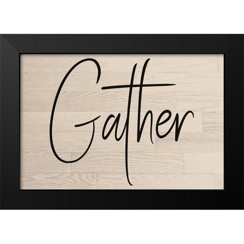 Gather Black Modern Wood Framed Art Print by Phillip, Jamie