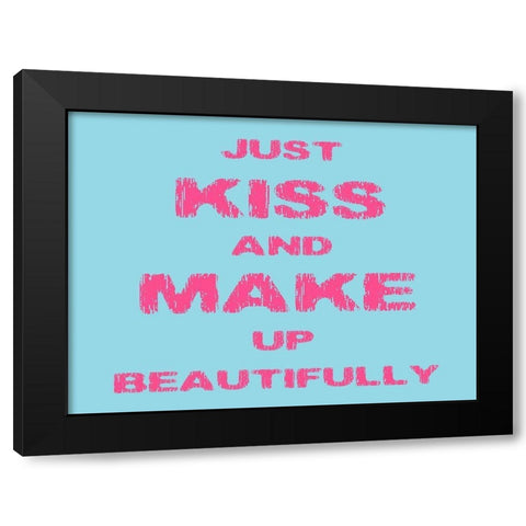 Makeup Black Modern Wood Framed Art Print with Double Matting by Phillip, Jamie