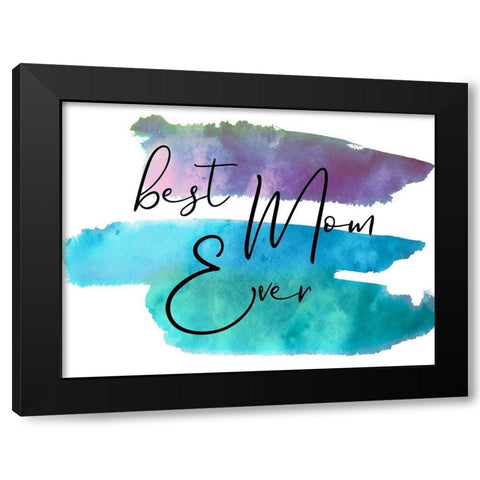 Best Mom Black Modern Wood Framed Art Print with Double Matting by Phillip, Jamie