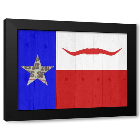 Texas 3 Black Modern Wood Framed Art Print with Double Matting by Phillip, Jamie