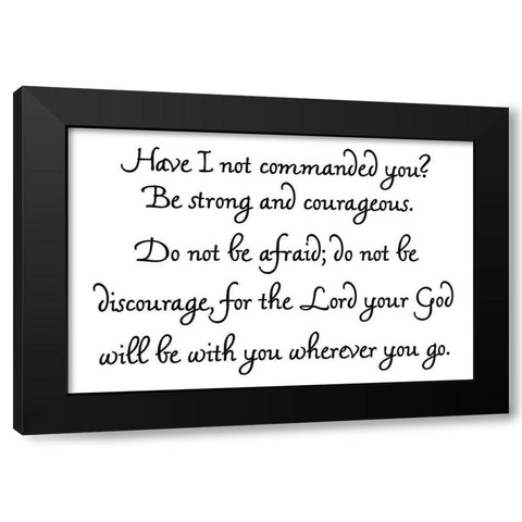 Brave Black Modern Wood Framed Art Print with Double Matting by Phillip, Jamie