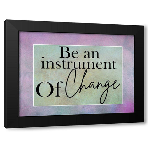 Change Black Modern Wood Framed Art Print with Double Matting by Phillip, Jamie